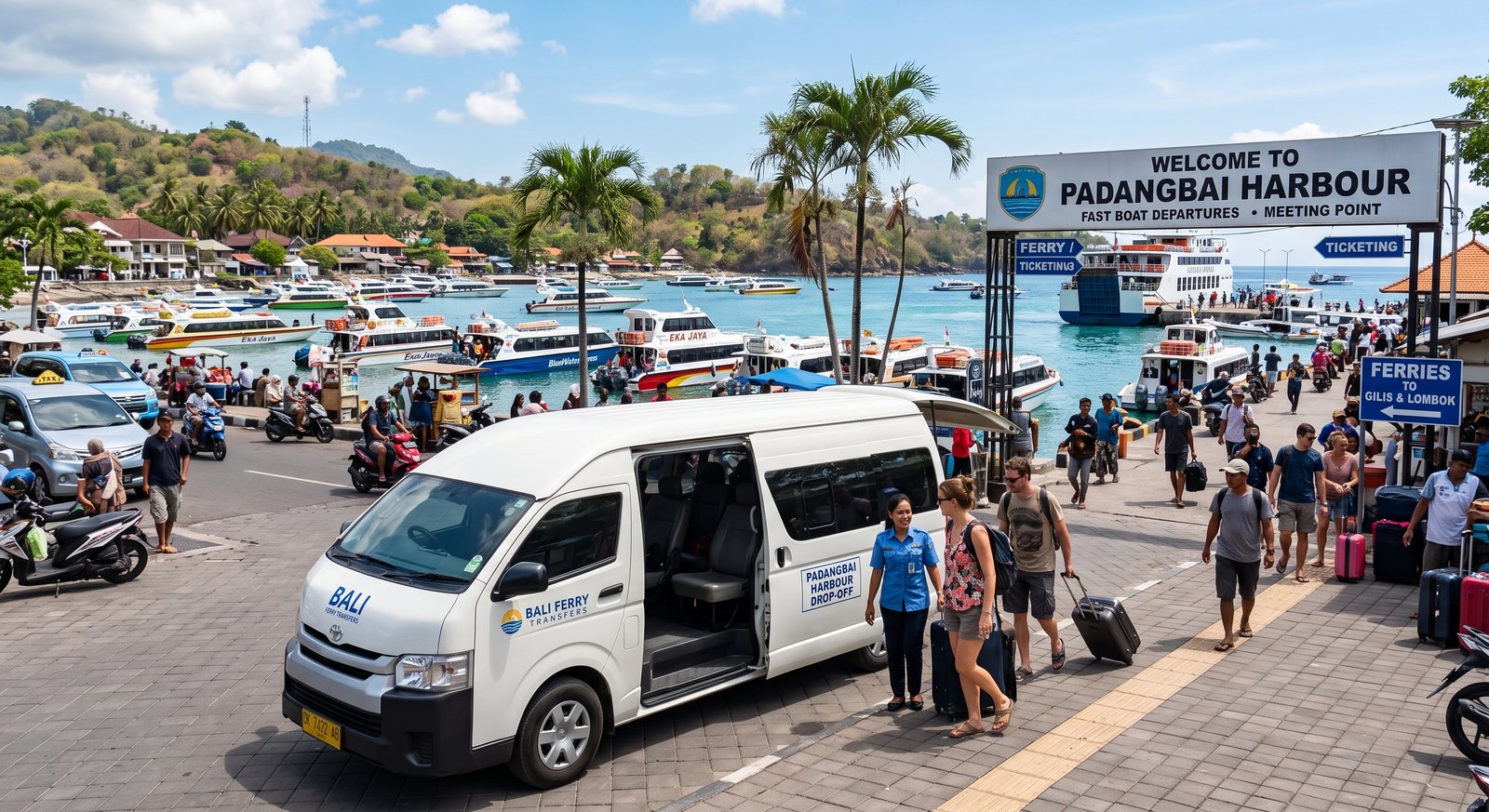 Hotel transfer near Padangbai Bali