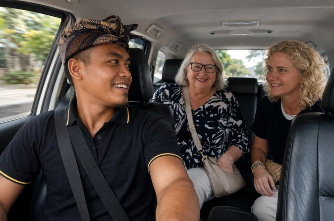 Private transfer route to Padangbai